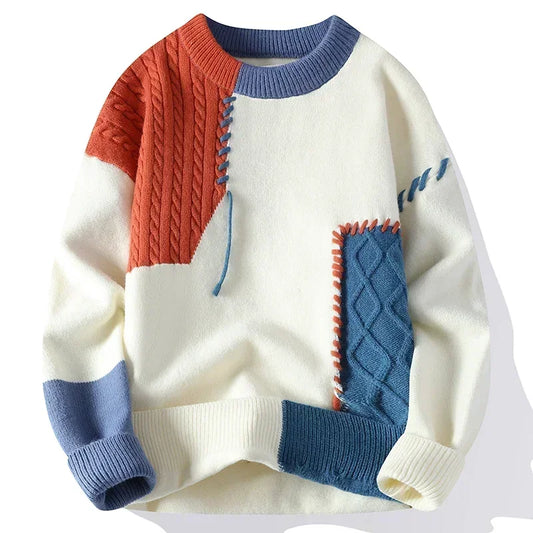 THE WARM PATCHWORK SWEATER